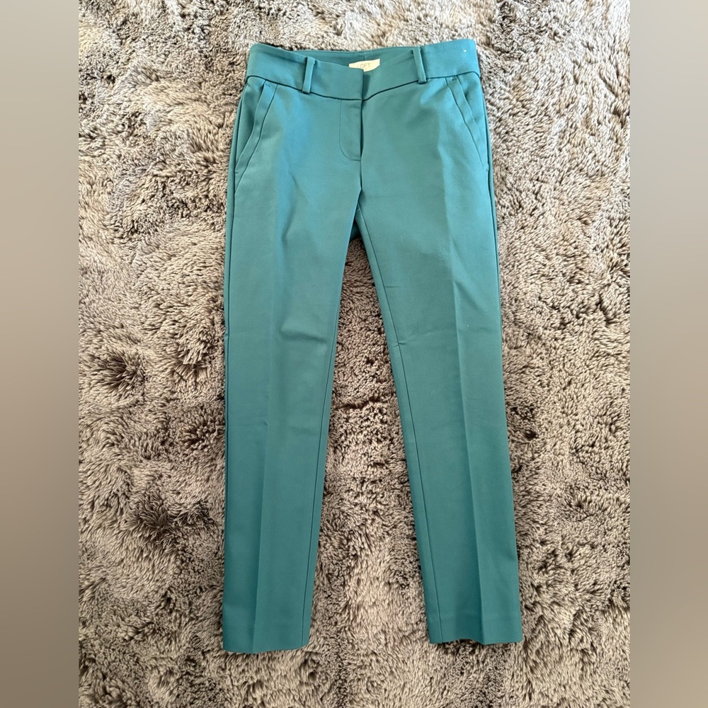 LOFT Teal Modern Skinny Ankle Pants